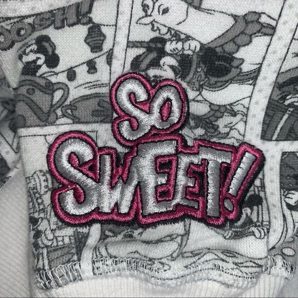 Disney Mickey and Minnie Hoodie Zipper down Black and White Printed Size… - Picture 8 of 13